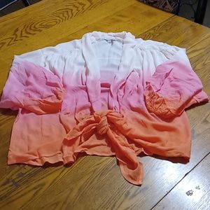 Young Broke & Fabulous MEDIUM WOMEN Top Shirt YFB NEW FRONT TIE Blouse